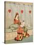Nursery, Rhyme, the Queen of Hearts, Caldecott, 1 of 8-Randolph Caldecott-Stretched Canvas