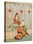 Nursery, Rhyme, the Queen of Hearts, Caldecott, 1 of 8-Randolph Caldecott-Stretched Canvas