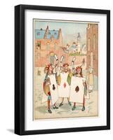 Nursery, Rhyme, the Queen of Hearts, Caldecott, 4 of 8-Randolph Caldecott-Framed Art Print