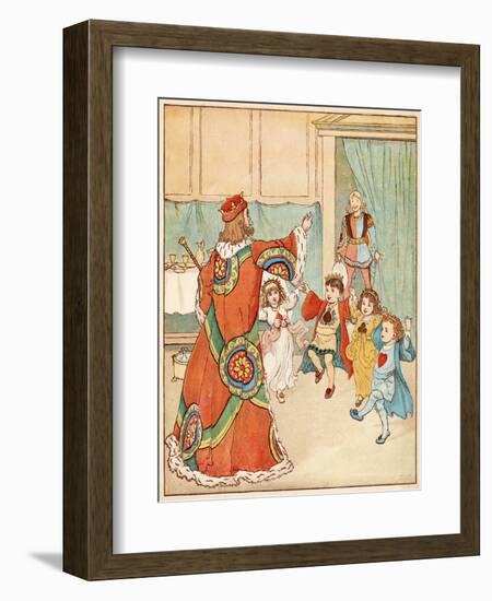 Nursery, Rhyme, the Queen of Hearts, Caldecott, 5 of 8-Randolph Caldecott-Framed Art Print