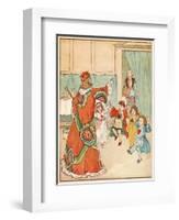 Nursery, Rhyme, the Queen of Hearts, Caldecott, 5 of 8-Randolph Caldecott-Framed Art Print