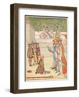 Nursery, Rhyme, the Queen of Hearts, Caldecott, 8 of 8-Randolph Caldecott-Framed Art Print