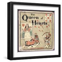 Nursery, Rhyme, the Queen of Hearts, Caldecott-Randolph Caldecott-Framed Art Print