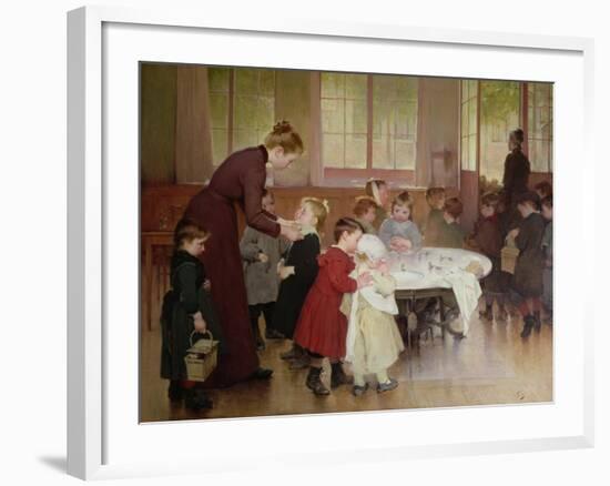 Nursery School, 1898-Jules Jean Geoffroy-Framed Giclee Print