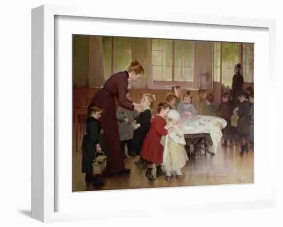 Nursery School, 1898-Jules Jean Geoffroy-Framed Giclee Print
