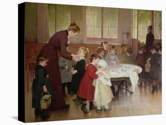 Nursery School, 1898-Jules Jean Geoffroy-Stretched Canvas