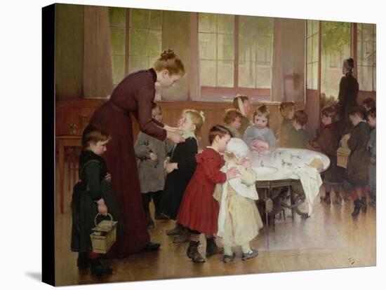 Nursery School, 1898-Jules Jean Geoffroy-Stretched Canvas