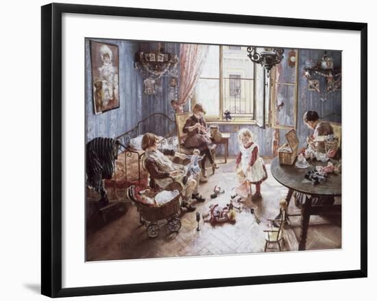 Nursery-Fritz von Uhde-Framed Giclee Print