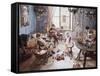 Nursery-Fritz von Uhde-Framed Stretched Canvas