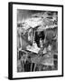 Nurses are Seen Clearing Debris from One of the Wards in St. Peter's Hospital, Stepney, East London-null-Framed Premium Photographic Print