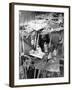 Nurses are Seen Clearing Debris from One of the Wards in St. Peter's Hospital, Stepney, East London-null-Framed Photographic Print