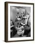 Nurses at Children's Hospital Tending Young Polio Patients Contained in Iron Lung Room-Hansel Mieth-Framed Photographic Print
