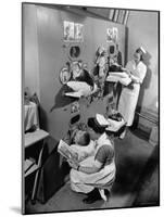 Nurses at Children's Hospital Tending Young Polio Patients Contained in Iron Lung Room-Hansel Mieth-Mounted Photographic Print