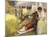 Nurses Attend to Wounded French Soldiers-A. De Riquer-Mounted Art Print