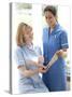 Nurses Checking Notes-Science Photo Library-Stretched Canvas
