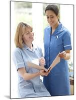 Nurses Checking Notes-Science Photo Library-Mounted Photographic Print