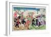 Nurses from the Red Cross During the Sino-Japanese War of 1894-95-Japanese School-Framed Premium Giclee Print