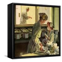 Nurses in Hospital, 1944-null-Framed Stretched Canvas