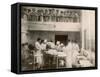 Nurses Watch a Surgical Demonstration from a Balcony-null-Framed Stretched Canvas