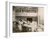 Nurses Watch a Surgical Demonstration from a Balcony-null-Framed Photographic Print