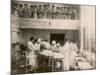 Nurses Watch a Surgical Demonstration from a Balcony-null-Mounted Photographic Print
