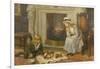 Nursing a Treasured Pet-Charles Haigh-Wood-Framed Giclee Print