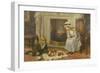 Nursing a Treasured Pet-Charles Haigh-Wood-Framed Giclee Print