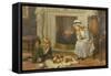 Nursing a Treasured Pet-Charles Haigh-Wood-Framed Stretched Canvas