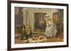 Nursing a Treasured Pet-Charles Haigh-Wood-Framed Giclee Print