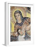 Nursing Madonna, Fresco, Church of Narga Selassie-null-Framed Giclee Print