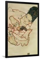 Nursing Mother (Stephanie Gruenwald) 1917-Egon Schiele-Framed Giclee Print