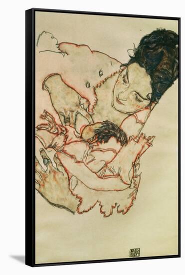 Nursing Mother (Stephanie Gruenwald) 1917-Egon Schiele-Framed Stretched Canvas
