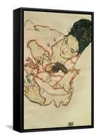 Nursing Mother (Stephanie Gruenwald) 1917-Egon Schiele-Framed Stretched Canvas