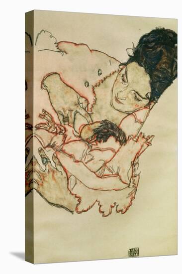 Nursing Mother (Stephanie Gruenwald) 1917-Egon Schiele-Stretched Canvas