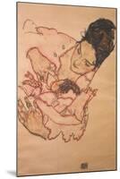 Nursing Mother (Stephanie Gruenwald), 1917-Egon Schiele-Mounted Giclee Print