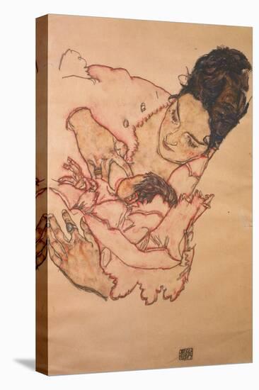 Nursing Mother (Stephanie Gruenwald), 1917-Egon Schiele-Stretched Canvas