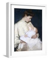 Nursing the Baby, 1906-Lilla Cabot Perry-Framed Giclee Print