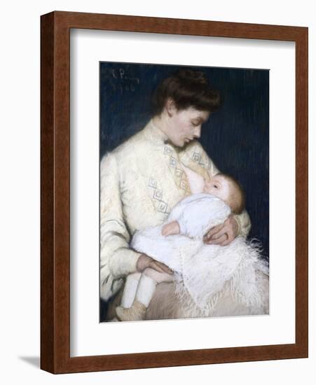 Nursing the Baby, 1906-Lilla Cabot Perry-Framed Giclee Print