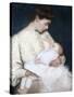 Nursing the Baby, 1906-Lilla Cabot Perry-Stretched Canvas