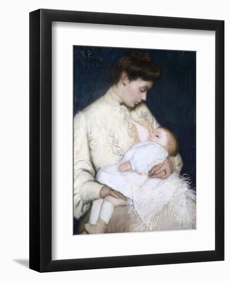 Nursing the Baby-Lilla Cabot Perry-Framed Premium Giclee Print