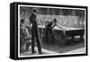 Nursing the Balls: Serious Game of Billiards-null-Framed Stretched Canvas