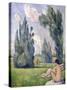 Nus dans un paysage-Emile Bernard-Stretched Canvas