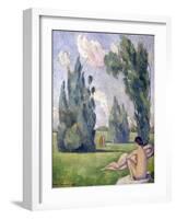 Nus dans un paysage-Emile Bernard-Framed Giclee Print