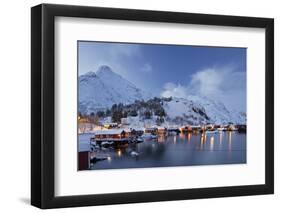 Nusfjord, Flakstadoya (Island), Lofoten, 'Nordland' (County), Norway-Rainer Mirau-Framed Photographic Print