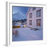 Nusfjord, Flakstadoya (Island), Lofoten, 'Nordland' (County), Norway-Rainer Mirau-Framed Photographic Print