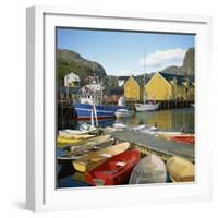 Nusfjord, Lofotens, Norway, Scandinavia, Europe-David Lomax-Framed Photographic Print