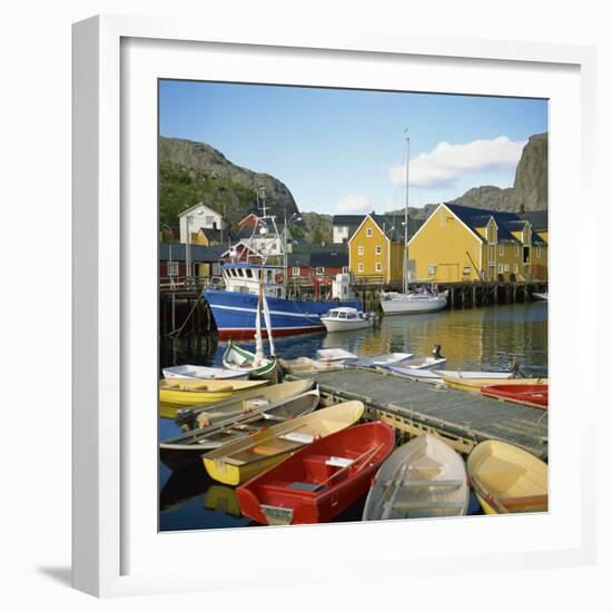 Nusfjord, Lofotens, Norway, Scandinavia, Europe-David Lomax-Framed Photographic Print