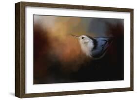 Nuthatch in Autumn-Jai Johnson-Framed Giclee Print