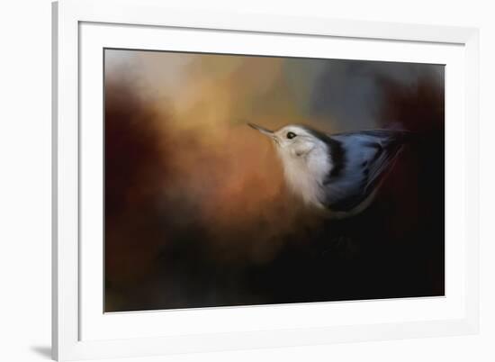 Nuthatch in Autumn-Jai Johnson-Framed Giclee Print