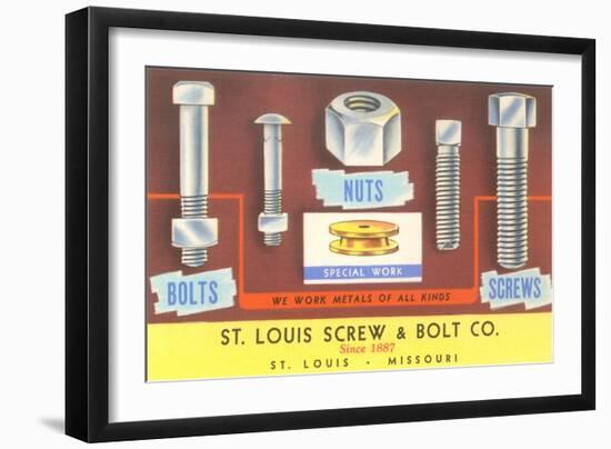Nuts and Bolts-null-Framed Art Print